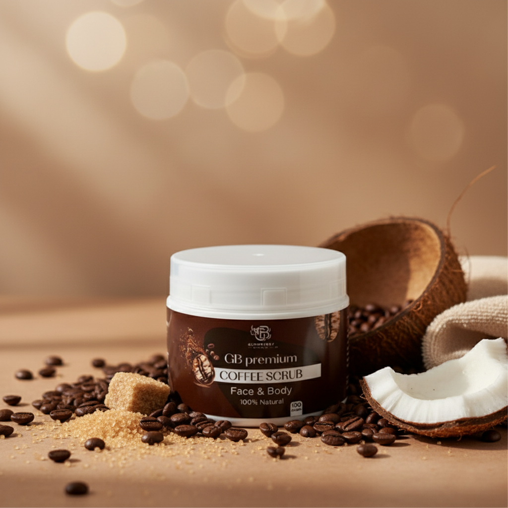 Pack of 4 GB Premium Coffee Scrub – Face & Body | 100% Natural Exfoliating Formula