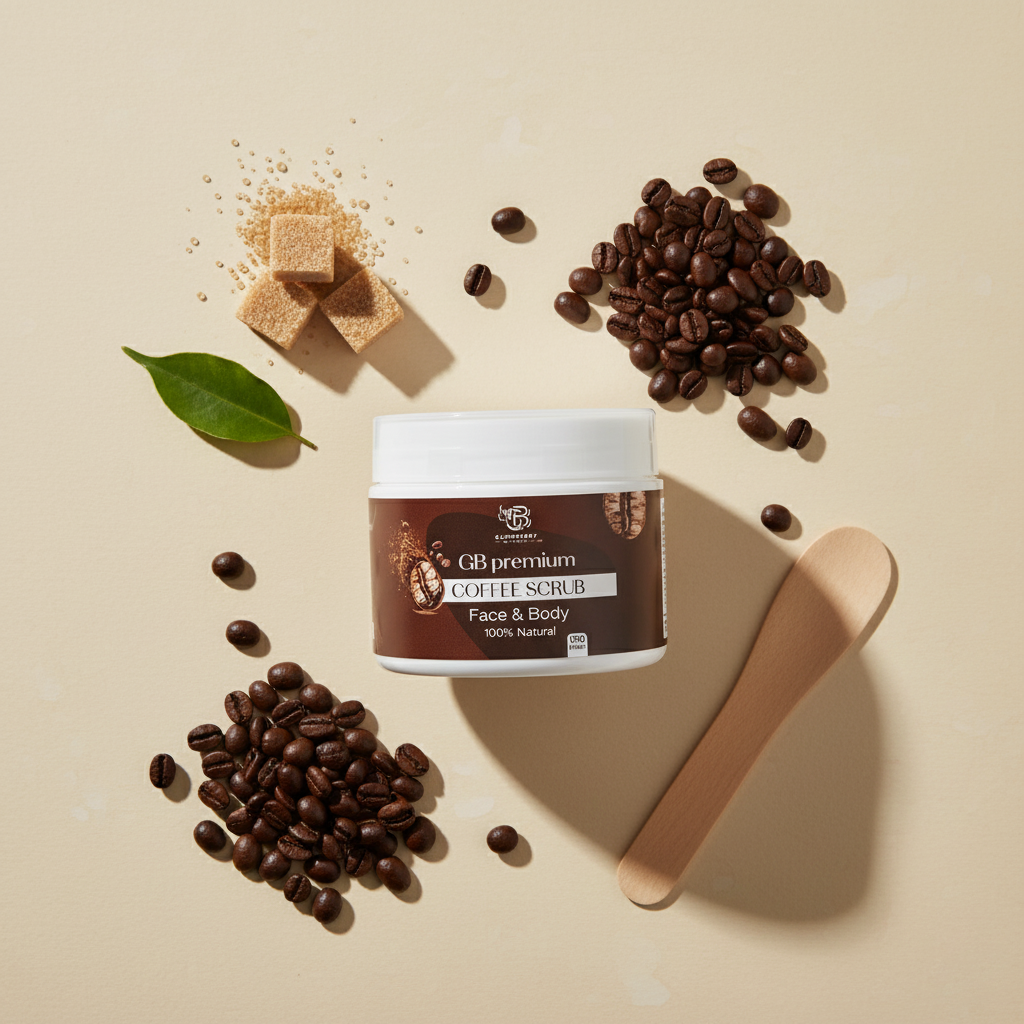 Pack of 4 GB Premium Coffee Scrub – Face & Body | 100% Natural Exfoliating Formula