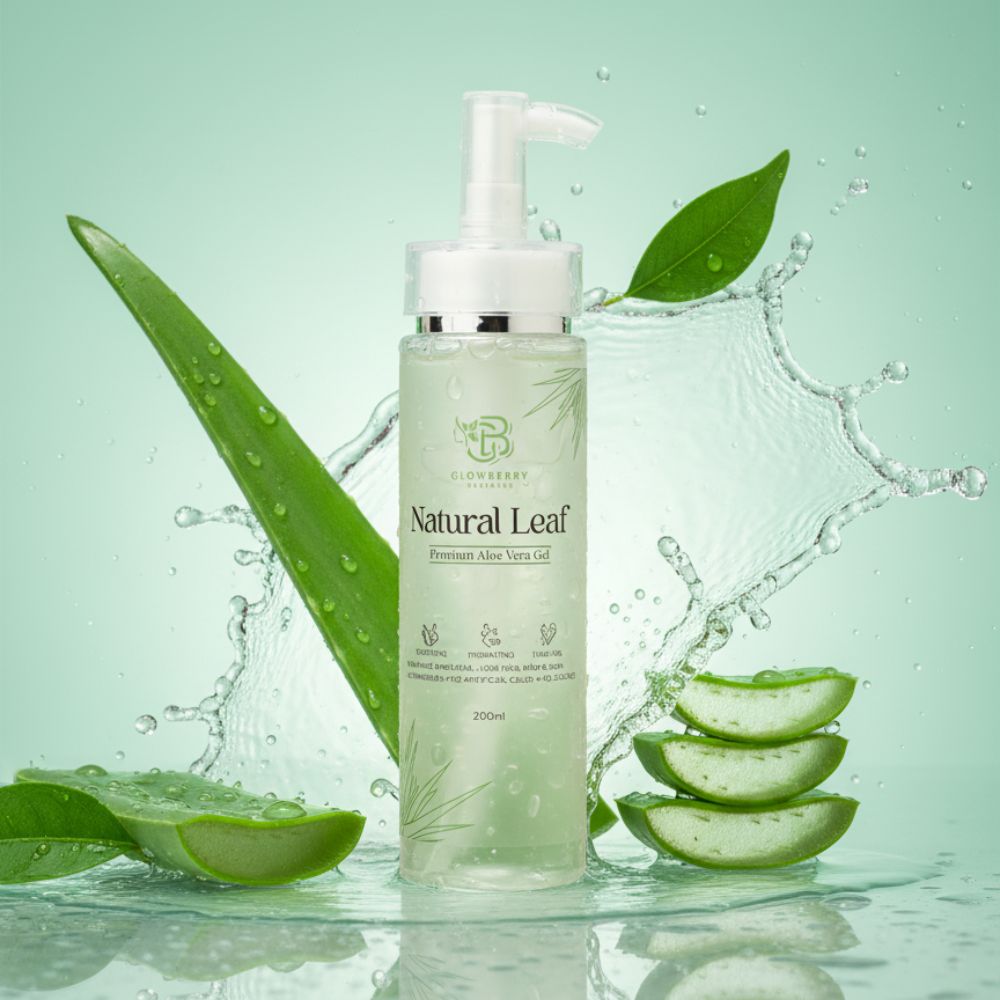 Nature Leaf Aloe Vera Gel – 200ml | Pure & Soothing Skin and Hair Gel