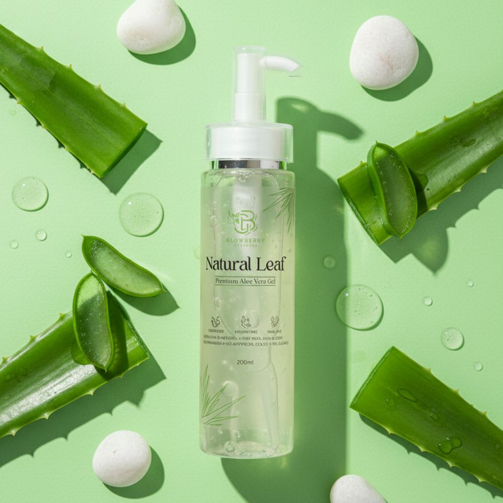Nature Leaf Aloe Vera Gel – 200ml | Pure & Soothing Skin and Hair Gel