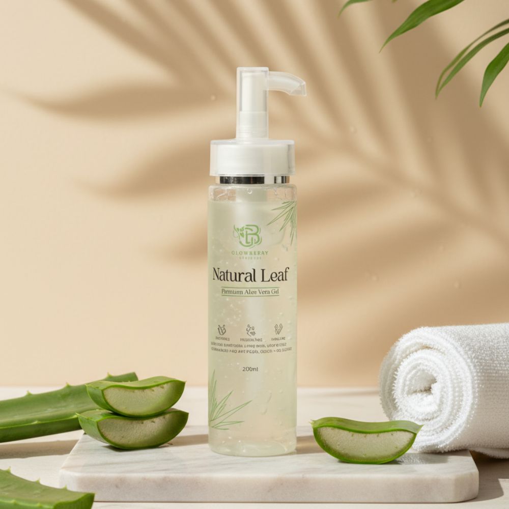 Nature Leaf Aloe Vera Gel – 200ml | Pure & Soothing Skin and Hair Gel