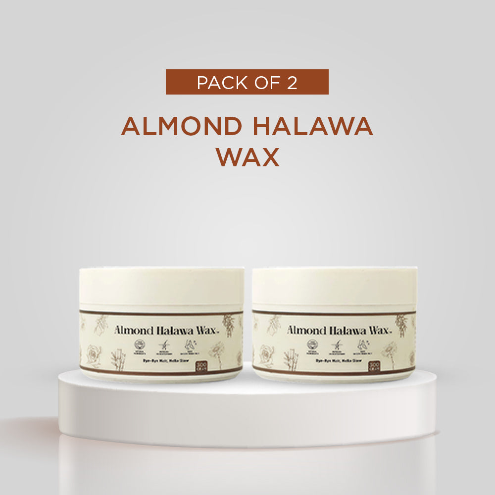 Pack of 2 Almond Halawa Wax  – 300g | Smooth & Nourishing Hair Removal Wax