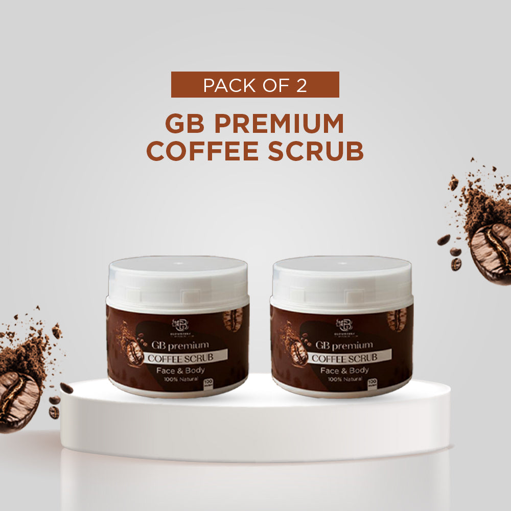 Pack of 2 GB Premium Coffee Scrub – Face & Body | 100% Natural Exfoliating Formula