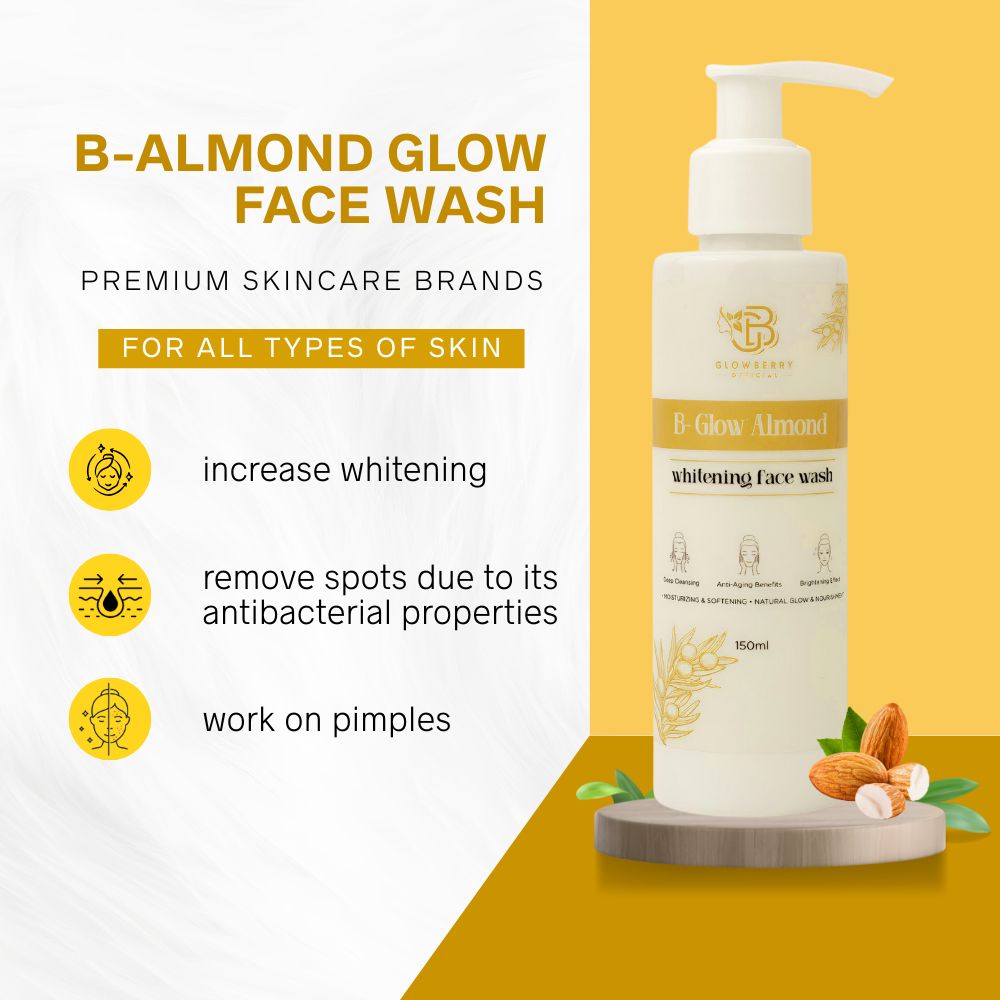 B-Almond Glow Face Wash – 150ml | Nourishing & Brightening Daily Cleanser