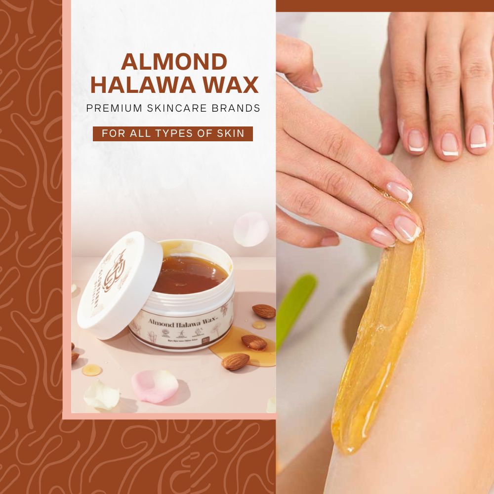 Almond Halawa Wax  – 300g | Smooth & Nourishing Hair Removal Wax