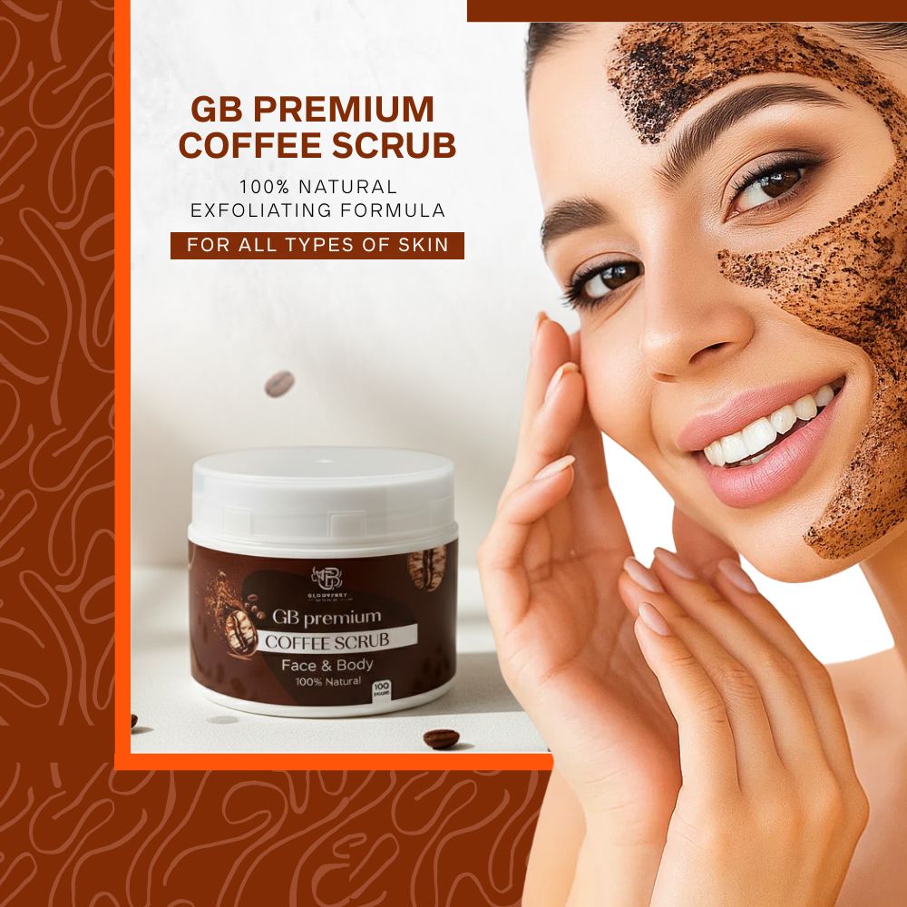 GB Premium Coffee Scrub – Face & Body | 100% Natural Exfoliating Formula